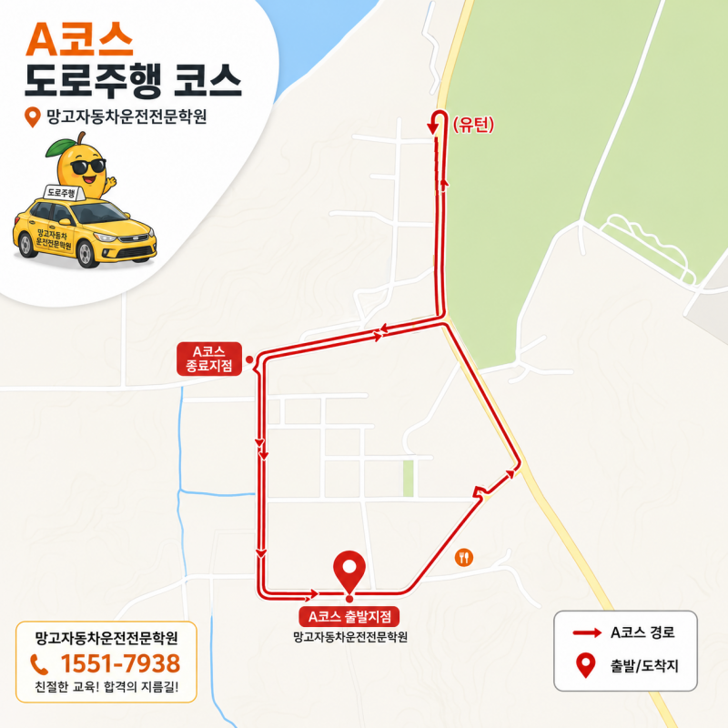 도로주행 A,B,C,D코스